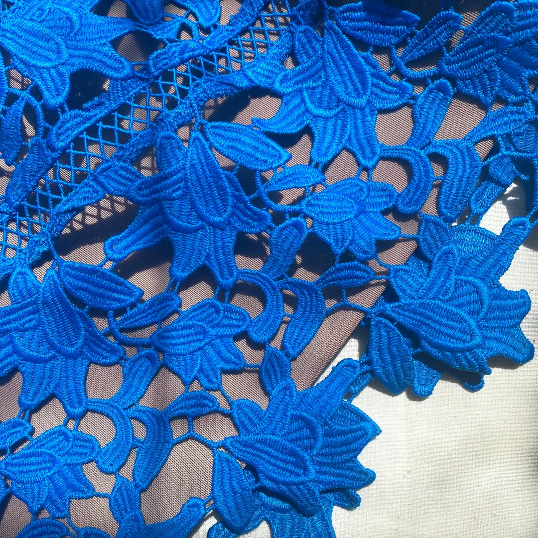 Self-portrait READY TO WEAR Vivid Blue Azaelea Lace Mini Dress