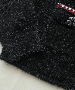 Self-portrait Black Metallic Yarn Cardigan READY TO WEAR