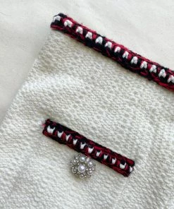 Self-portrait Ivory Waffle Knit Trouser