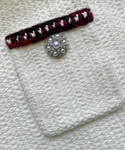 Self-portrait Ivory Waffle Knit Trouser