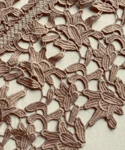 Self-portrait READY TO WEAR Taupe Azaelea Lace Midi Dress