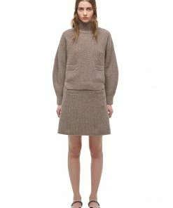 Self-portrait Taupe Cashmere Jumper READY TO WEAR