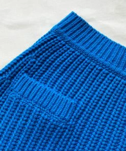 Self-portrait READY TO WEAR Vivid Blue Knit Skirt