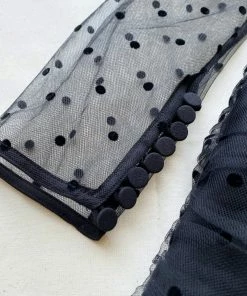 Self-portrait Dot Mesh Gathered Midi Dress READY TO WEAR