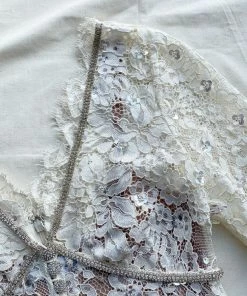 Self-portrait Cream Embellished Cord Lace Midi Dress