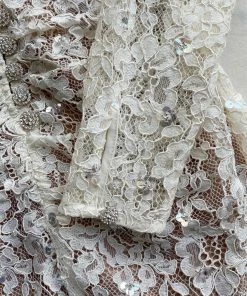 Self-portrait Cream Embellished Cord Lace Midi Dress