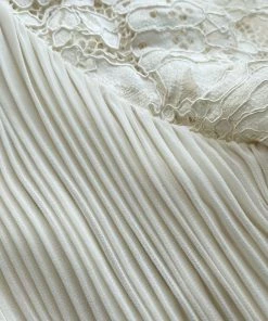 Self-portrait READY TO WEAR Ivory Chiffon Midi Dress