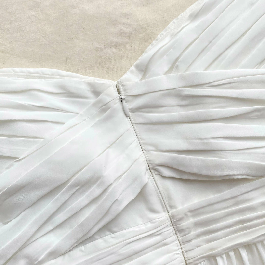 Self-portrait White Taffeta Mini Dress