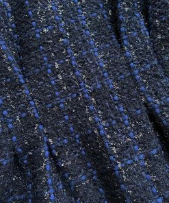 Self-portrait READY TO WEAR Navy Metallic Boucle Jacket