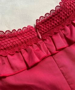 Self-portrait KIDS Pink Cotton Lace-Bib Mini Dress