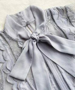 Self-portrait READY TO WEAR Chiffon Scallop Mini Dress