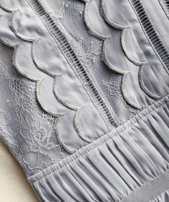 Self-portrait READY TO WEAR Chiffon Scallop Mini Dress