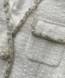 Self-portrait Cream Boucle Mini Dress