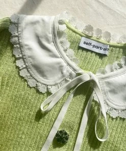 Self-portrait READY TO WEAR Green Lurex Cardigan