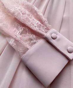 Self-portrait Pink Broderie Chiffon Mini Dress Dresses