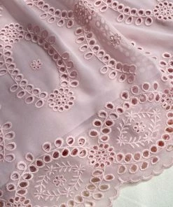 Self-portrait Pink Broderie Chiffon Mini Dress Dresses