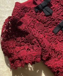 Self-portrait Red Guipure Lace Dress KIDS