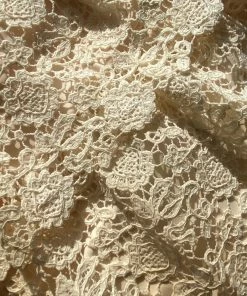 Self-portrait KIDS Ivory Guipure Lace Tiered Skirt