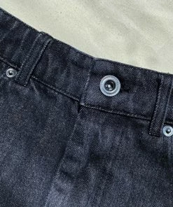 Self-portrait READY TO WEAR Black Denim Straight Leg Jeans 25
