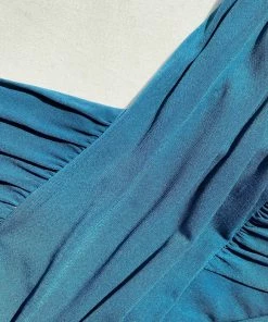 Self-portrait READY TO WEAR Teal Crossover Top