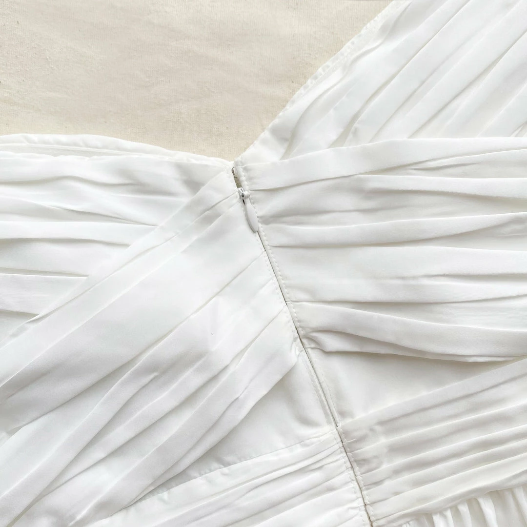 Self-portrait Gathered Bodice Midi Dress