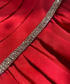 Self-portrait Red Dot Mesh Taffeta Mini Dress