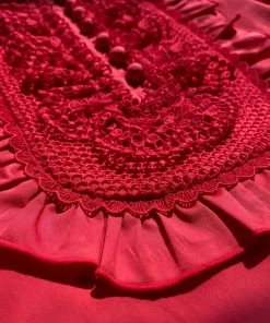 Self-portrait KIDS Pink Cotton Lace-Bib Mini Dress