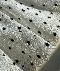 Self-portrait KIDS Hibiscus Flower Lace-Bib Mini Dress