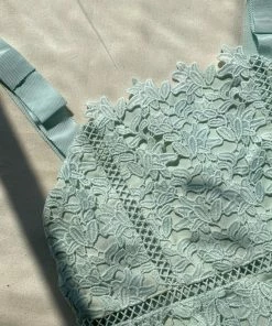 Self-portrait KIDS Mint Azaelea Bow Detail Midi Dress