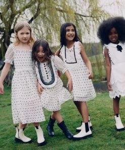 Self-portrait KIDS Hibiscus Flower Midi Dress