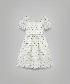 Self-portrait KIDS Hibiscus Flower Midi Dress