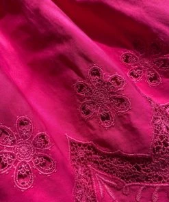 Self-portrait KIDS Pink Embroidered Hem Mini Skirt