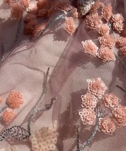 Self-portrait KIDS Pink Flower Sequin Midi Dress