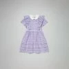 Self-portrait KIDS Lilac Heart Lace Mini Dress