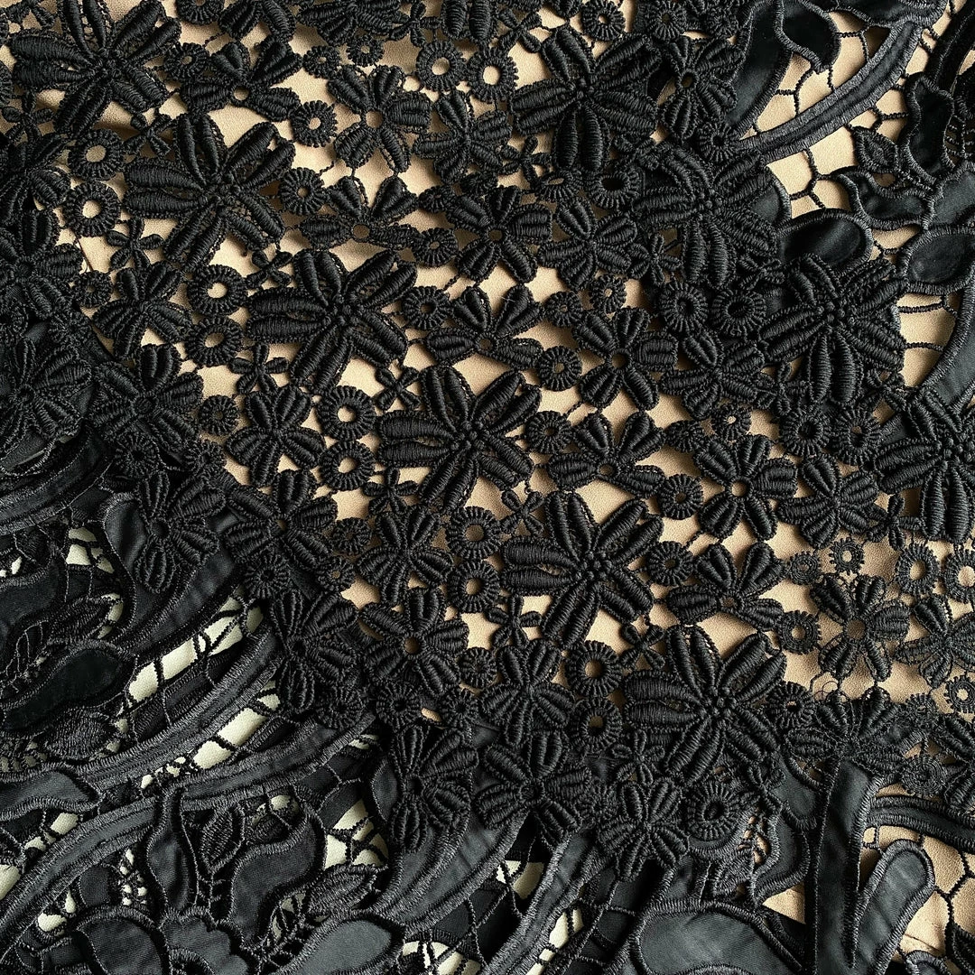 Self-portrait NEW ARRIVALS Black Prairie Midi Dress