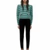 Self-portrait Green Melange Knit Jumper READY TO WEAR