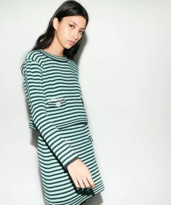 Self-portrait Green Melange Knit Skirt