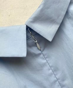 Self-portrait Dresses Blue Cotton Cut Out Dress