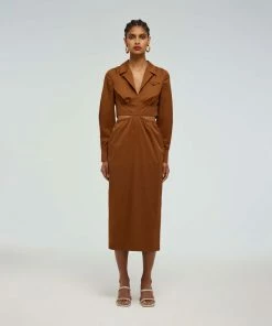 Self-portrait Cotton Cut Out Dress READY TO WEAR