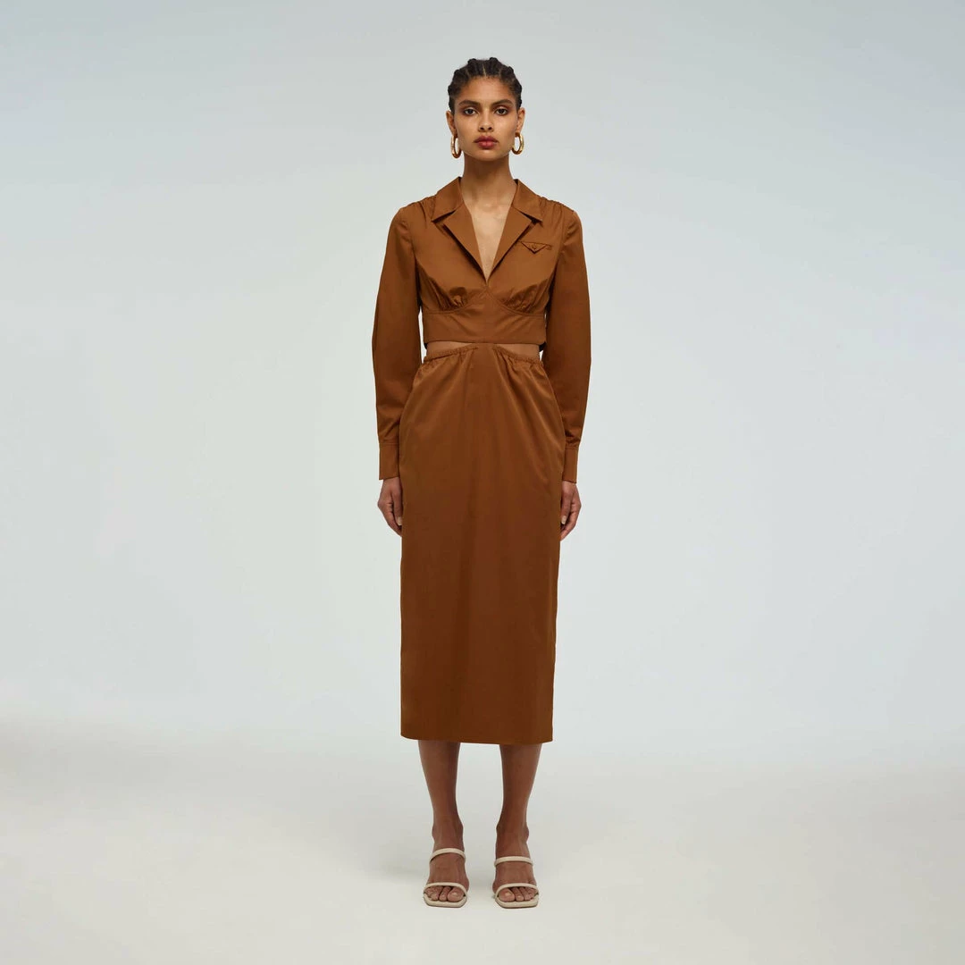 Self-portrait Cotton Cut Out Dress READY TO WEAR