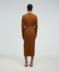 Self-portrait Cotton Cut Out Dress READY TO WEAR