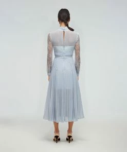 Self-portrait READY TO WEAR Chiffon Scallop Midi Dress