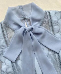 Self-portrait READY TO WEAR Chiffon Scallop Midi Dress