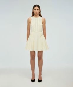 Self-portrait Crepe Scallop Mini Dress