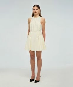 Self-portrait Crepe Scallop Mini Dress