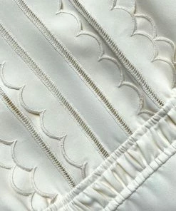 Self-portrait Crepe Scallop Mini Dress