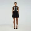 Self-portrait Monochrome Scallop Dress READY TO WEAR
