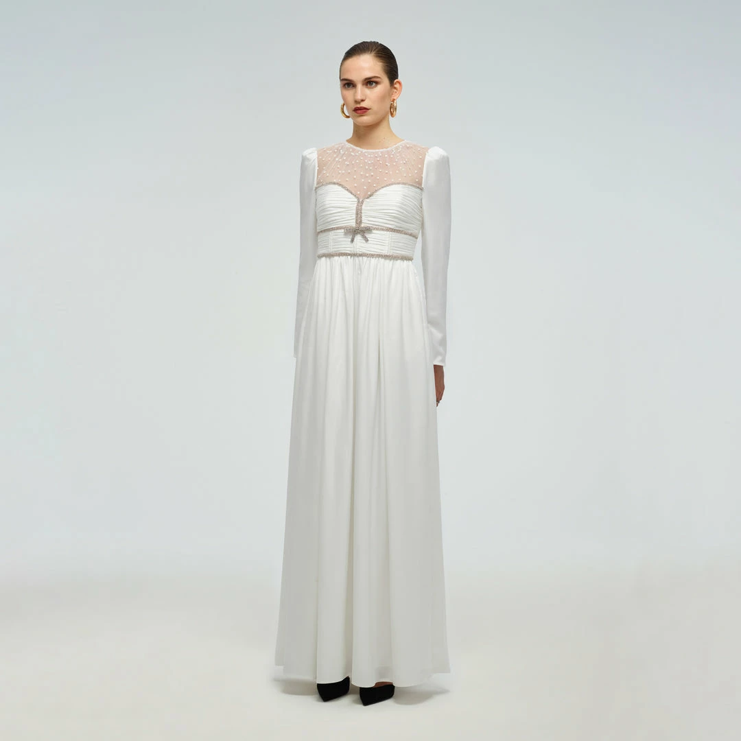 Self-portrait White Maxi Dress Dresses