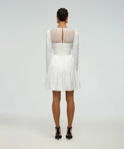 Self-portrait Diamante Trim Mini Dress