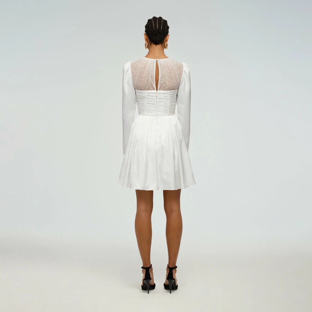 Self-portrait Diamante Trim Mini Dress